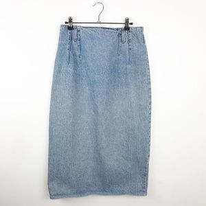 Vintage 90’s denim midi skirt